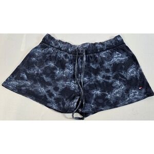Tommy Hilfiger Shorts Women's Blue wave design drawstring waist size Large